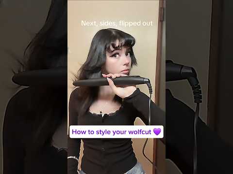 How to style your wolf cut✨💘 ~ Wolf cut tutorial #wolfcut #howtostyle