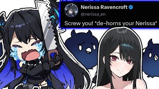 Nerissa rip off her horns