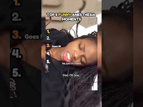 Top 5 Funniest Anesthesia Reactions part 112 🤣 #shorts