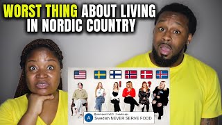 🇸🇪🇫🇮🇳🇴🇩🇰🇮🇸 American Couple Reacts "Worst Thing About Living in Nordic Country"