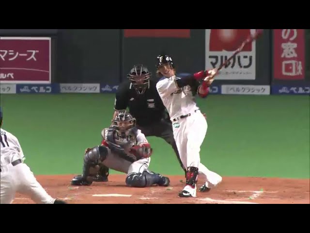 OP戦第1号!! ファイターズ陽 2ランHRで突き放す!! 2014/3/12 F-L