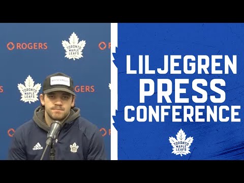 Timothy Liljegren Pre Game ' Toronto Maple Leafs at New York Islanders ' January 22, 2022