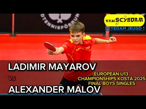 FINAL BOYS SINGLES | 𝐋𝐚𝐝𝐢𝐦𝐢𝐫 𝐌𝐚𝐲𝐚𝐫𝐨𝐯 - 𝐀𝐥𝐞𝐱𝐚𝐧𝐝𝐞𝐫 𝐌𝐚𝐥𝐨𝐯 | European U13 Championships Kosta 2025