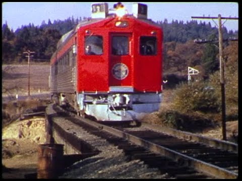Southern Pacific with Steam, diesel and a red-face RDC.
