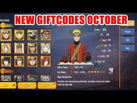 Nindo Endless Hero New Giftcodes October - Naruto Free V10 & 12 SS Android Game