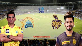 IPL LIVE🔴CHENNAI SUPER KINGS vs KOLKATA KNIGHT RIDERS LIVE IPL LIVE MATCH TODAY SUPEROVER PREDICTION