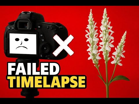 Failed flower timelapse |  salvia