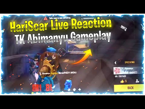 Hariscar Live Reaction on TK Abimanyu 😱 Hacker Confirmed Gameplay !!