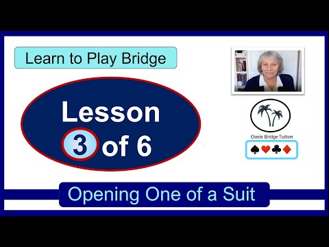 Learn to Play Bridge: Lesson 3: Opening One of a Suit