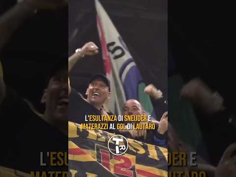 SNEIJDER e MATERAZZI IMPAZZISCONO al GOL di LAUTARO #Shorts