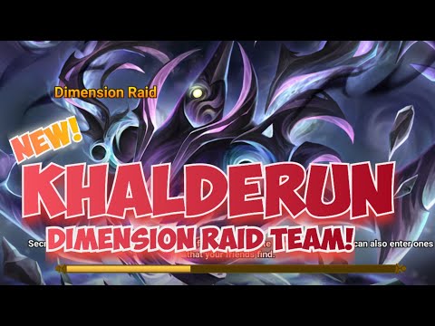 KHALDERUN / DIMENSION RAID TEAM! summoners war