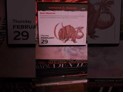 February 29th 2024 Rust Monster for Dungeons and Dragons #shorts