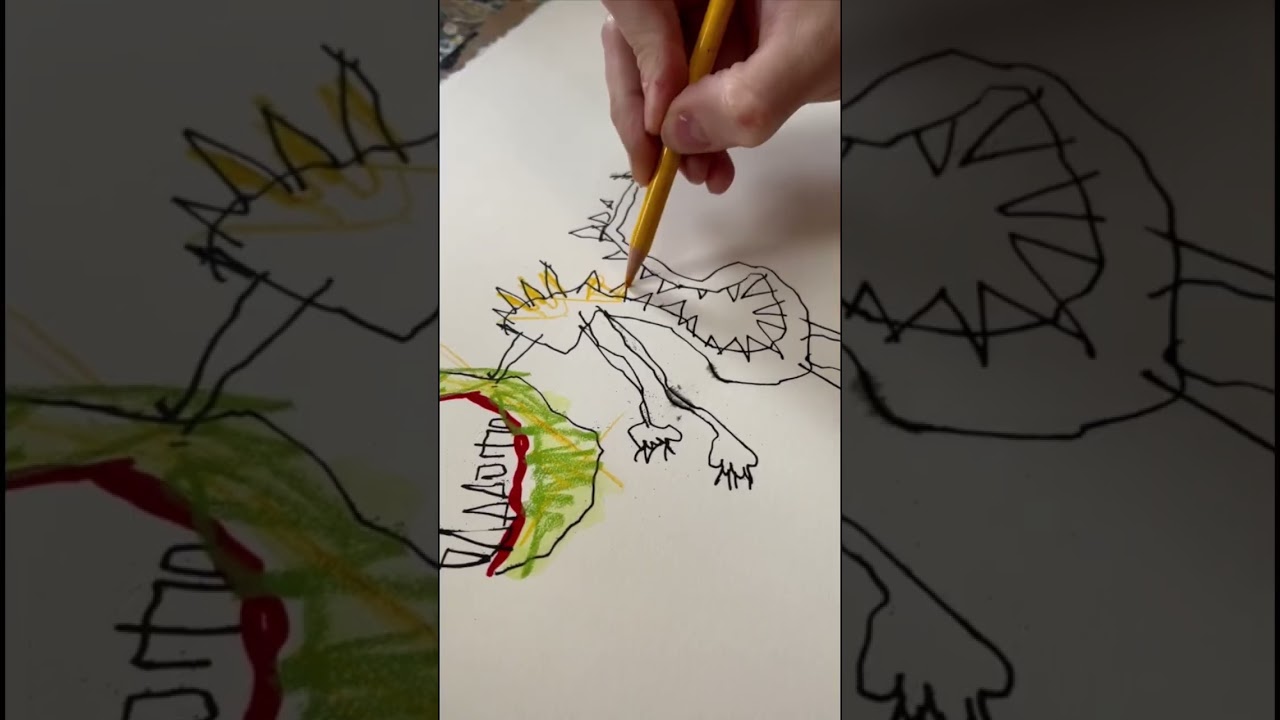 How to draw a dragon #arttutorial #drawingtutorial