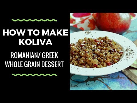 FB LIVE Recipe Tutorials - Romanian Koliva - Whole Grain Dessert - How to Deseed a Pomegranate