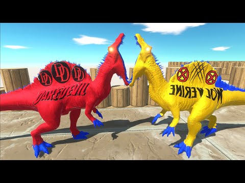 DAREDEVIL SPINOSAURUS DEATH RUN | 🦖Animal Revolt Battle Simulator🦕