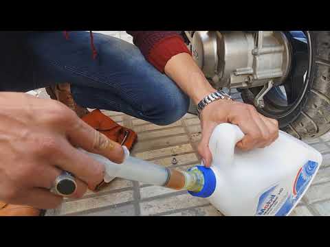 تغير زيت التروس لسكوتر SYM Fiddle الحلقة 2