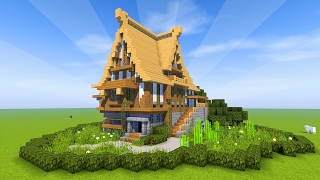 Minecraft Tutorial: How to build a BIG survival house ( Medieval