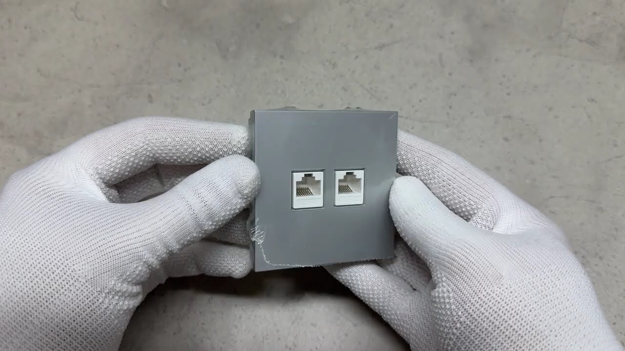 Розетка компьютерная двойная, механизм серебро Soft ER152PC-S ARDERO (без рамки) 80801