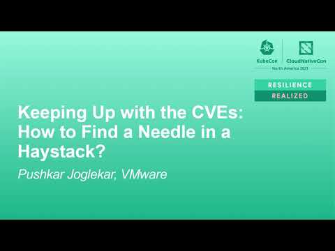 Keeping Up with the CVEs: How to Find a Needle in a Haystack? - Pushkar Joglekar, VMware