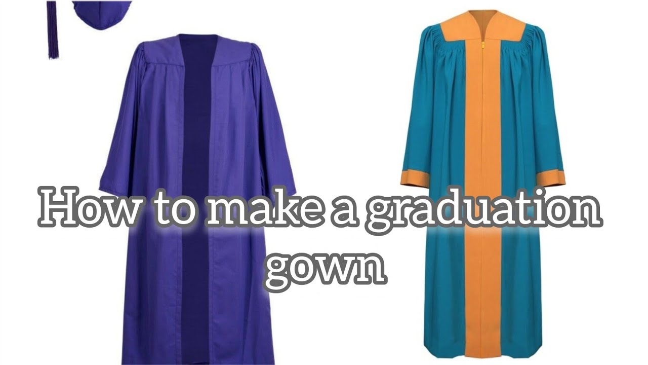 How to make a graduation gown ( Cutting and Stitching Tutorial ) #fashion #sewingtutorial