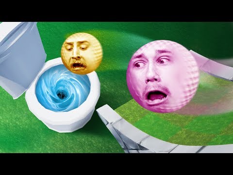 GOLFING INTO A GIANT TOILET?! | Golf It [Ep 13] Video