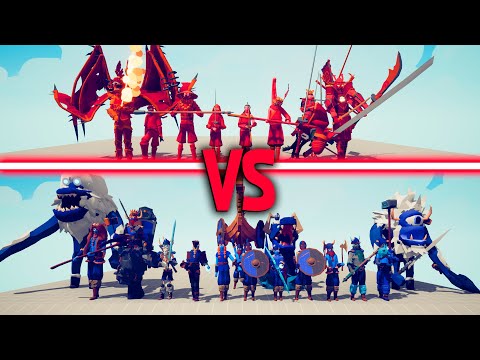 MEGA VIKING TEAM vs MEGA DYNASTY TEAM - Totally Accurate Battle Simulator TABS