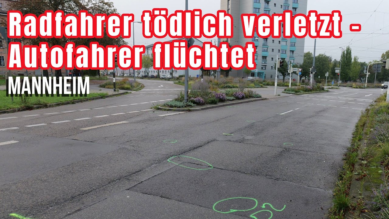 Schwerer Unfall in Mannheim: 36-Jähriger stirbt – Polizei sucht flüchtiges Fahrzeug - Zeugen gesucht