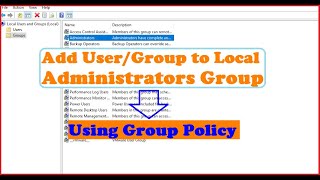How to Add domain user or group to local administrators group using group policy | Step by Step