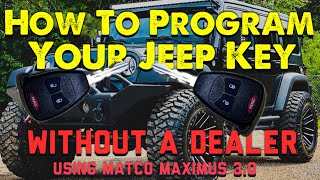 How To Program a Jeep Key Without Taking It To A Dealership  We Use The Matco Maximus 3.0 SUPER EASY