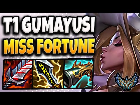 T1 Gumayusi Miss Fortune vs Lucian [ ADC ] Rank #6 Korea Challenger 25.9