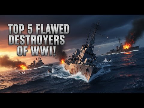 The Five Most Flawed Destroyers in WWII | Naval Disasters and Design Fails Explained