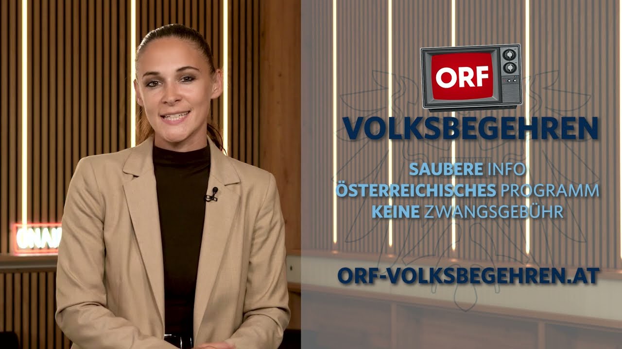 Du willst keine ORF-Zwangsgebühr mehr bezahlen? Dann das ORF-Volksbegehren GLEICH UNTERSCHREIBEN!