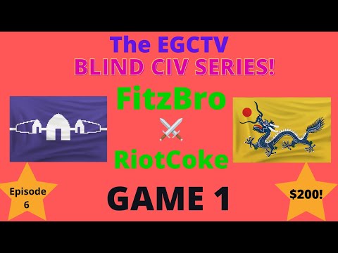 The AOE 3 DE Blind Civ Series! Episode 2 - FitzBro vs RiotCoke - Game 1!