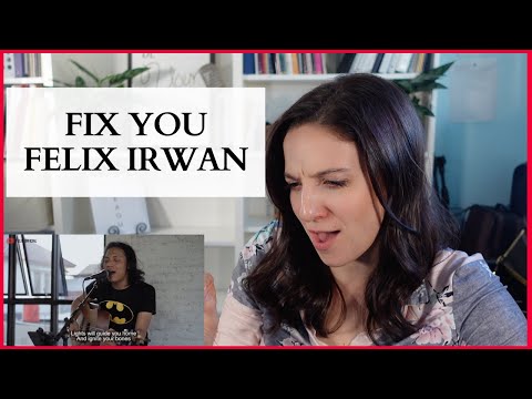 FELIX IRWAN FIX YOU - VOCAL COACH REACTS