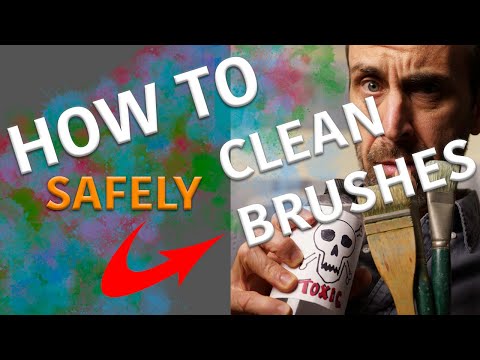Studio Safety | Cleaning Your Oil Painting Brushes | How To!
