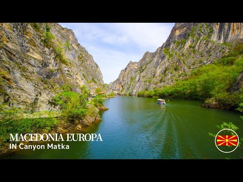 🇲🇰Canyon Matka in Skopje - Macedonia Virtual Trip | Eastern Europe | 4K