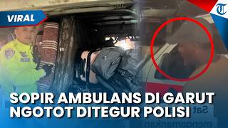 Adu Mulut! Sopir Ambulans di Garut Ngotot Lawan Polisi, seusai Kepergok Angkut Pemudik & Motor