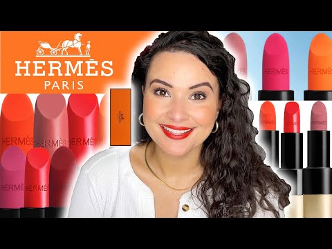HERMES LIPSTICK SWATCH PARTY | Matte & Satin Collection