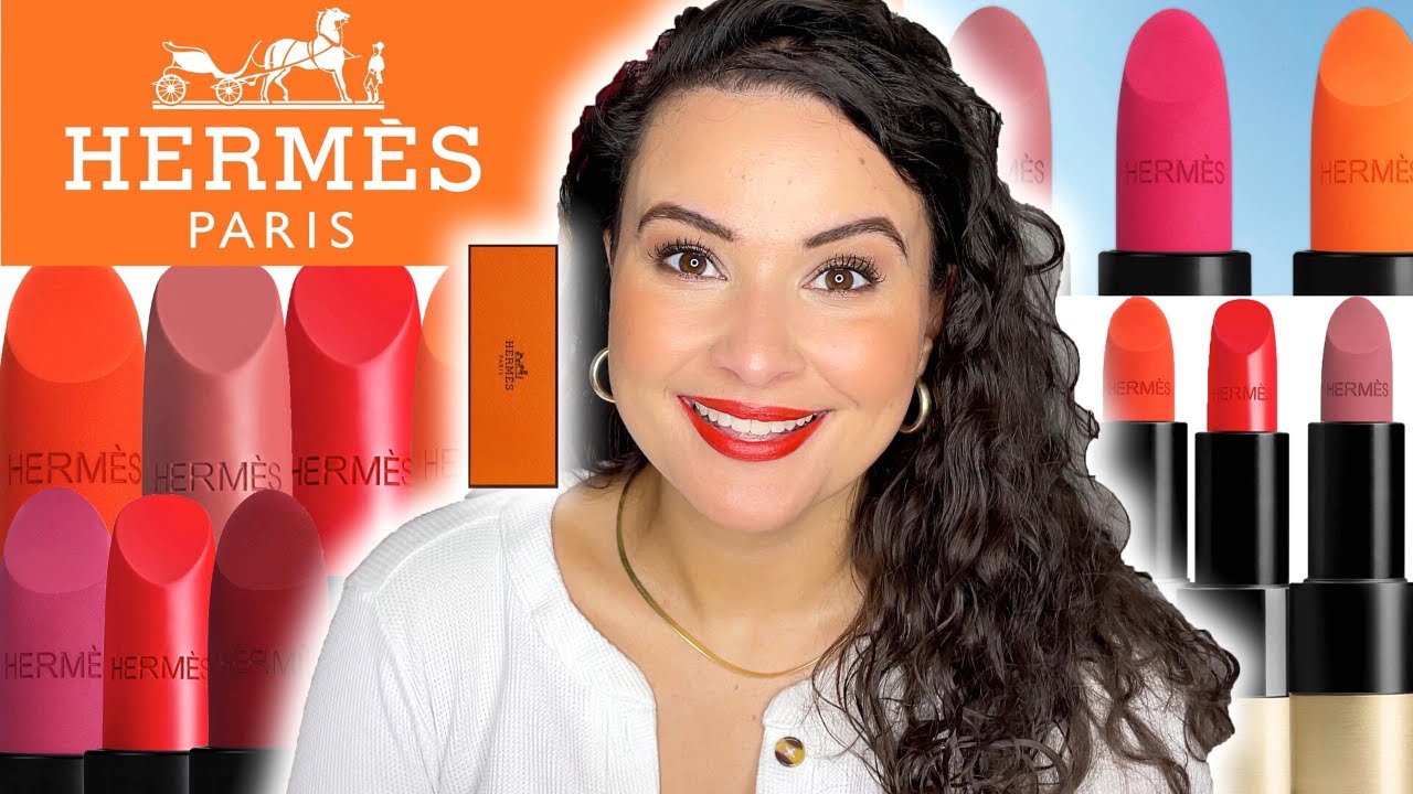 HERMES LIPSTICK SWATCH PARTY | Matte & Satin Collection