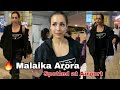 OMG Malaika Arora Looking Absolutely Attractive Stunning In Black Outfit Spotted At Airport
