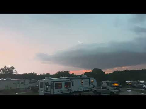 Lightning over Texas slow mo