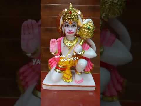 White Marble Hanuman Statue