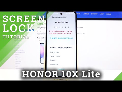 How to Set Up Screen Lock on HONOR 10X Lite – Set Screen Lock