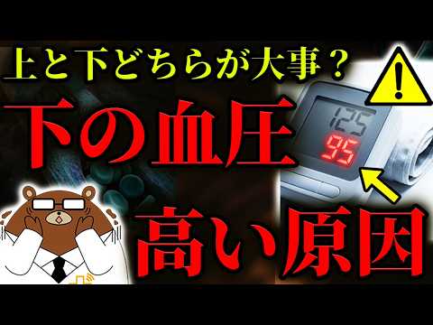 【超意外】絶対に知らないと後悔する、「下の血圧」が上がる本当の原因。実は心臓病のリスクを上昇させる。上の血圧とどっちが重要？原因は全く異なる仕組みだった。下の血圧を下げる方法は？医師が完全解説。