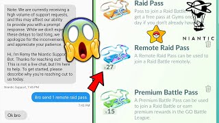 How To Get Free Remote Raid Pass From Niantic | Pokemon Go Trick To Get Unlimited Remote Raid Pass