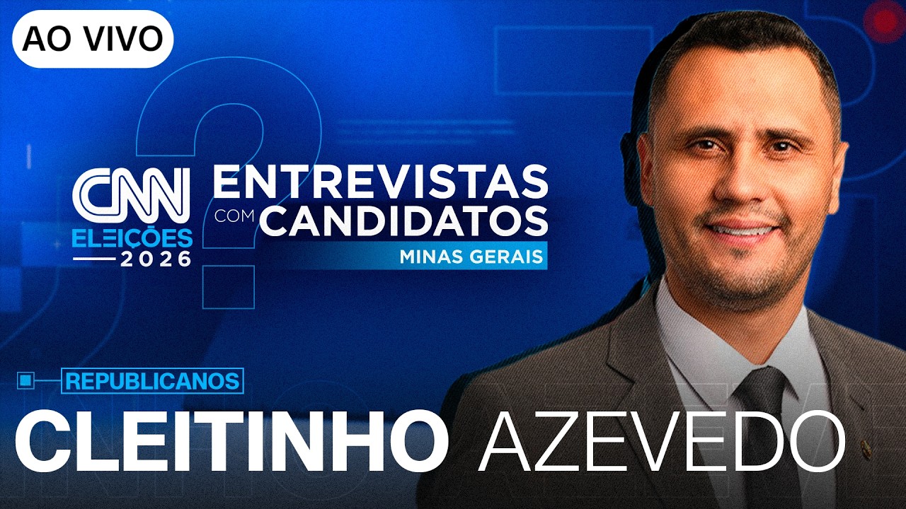 AO VIVO: ENTREVISTA COM CLEITINHO AZEVEDO (REPUBLICANOS) AO GOVERNO DE MG | CNN ELEIÇÕES