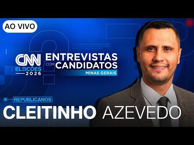 AO VIVO: ENTREVISTA COM CLEITINHO AZEVEDO (REPUBLICANOS) AO GOVERNO DE MG | CNN ELEIÇÕES
