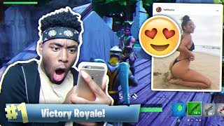 Playing Fortnite WITH My MIDDLE SCHOOL CRUSH! (Instagram Model)