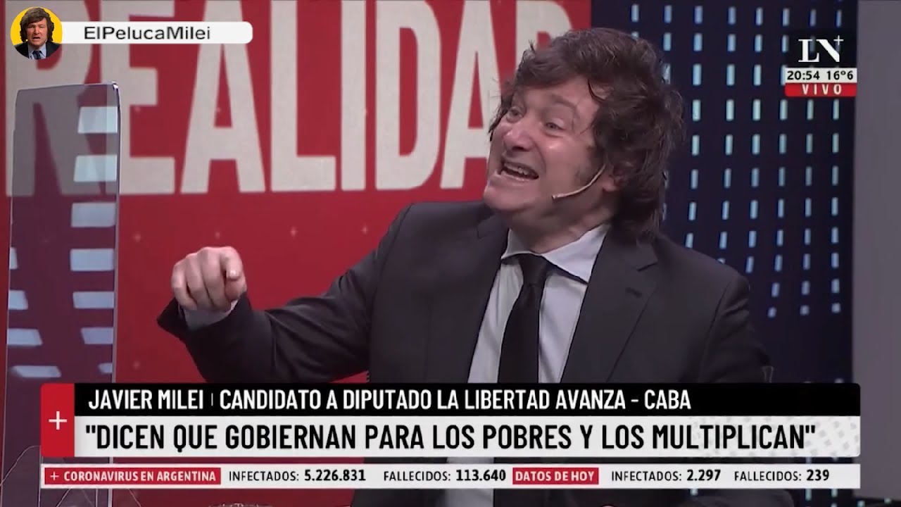 MILEI DESTROZÓ A LARRETA ENFRENTE DE VIDAL - Javier Milei con Jonatan Viale 13/9/2021
