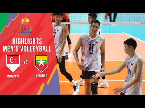 HIGHLIGHTS VOLLEYBALL | SINGAPORE - MYANMAR | CAMBODIA SEA GAMES 32